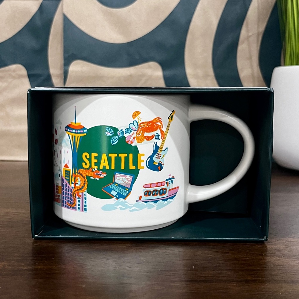 🌲New Starbucks “SEATTLE” Discovery Series Mug Newly Released Collectible 14oz